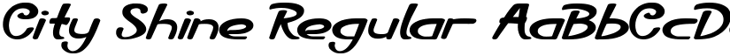 City Shine Regular font
