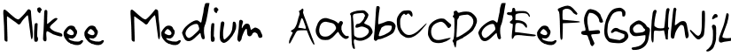 Mikee Medium font