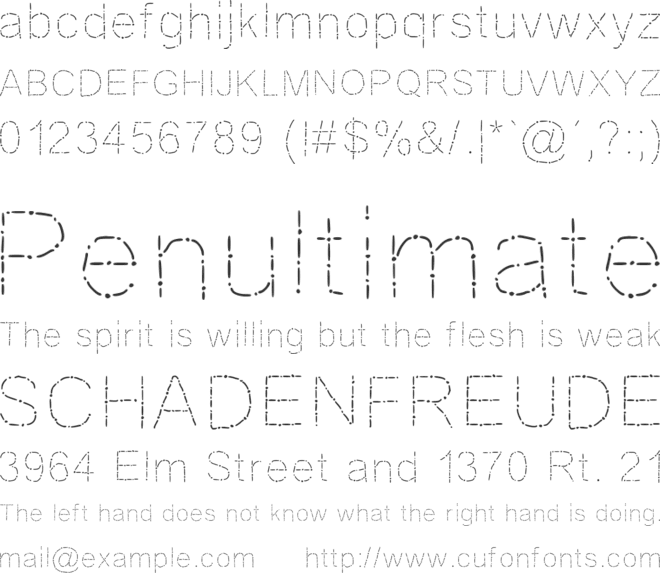 JD Rosaria font preview