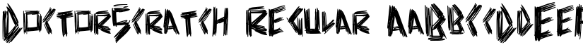 DoctorScratch Regular font