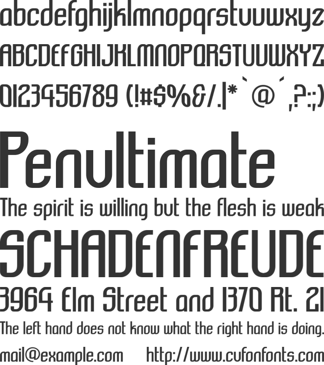 Komikazba font preview