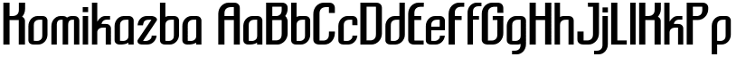 Komikazba font