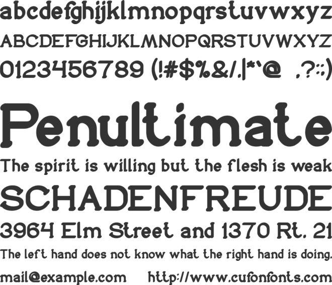 Sincere Heart font preview