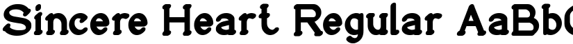 Sincere Heart Regular font
