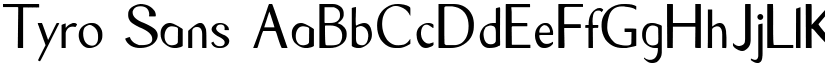 Tyro Sans font
