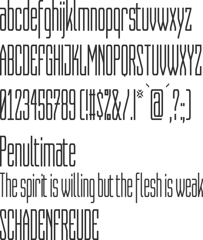 Capitalia font preview