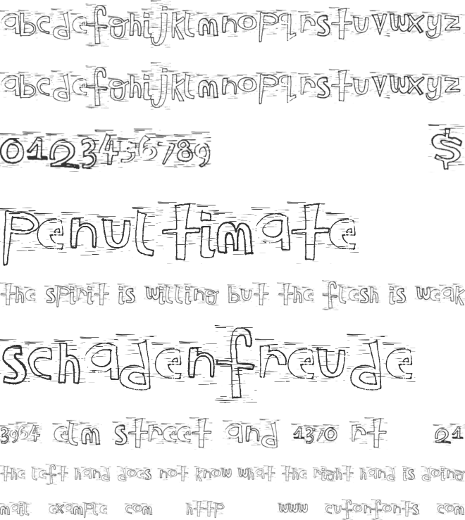 WesternClown font preview