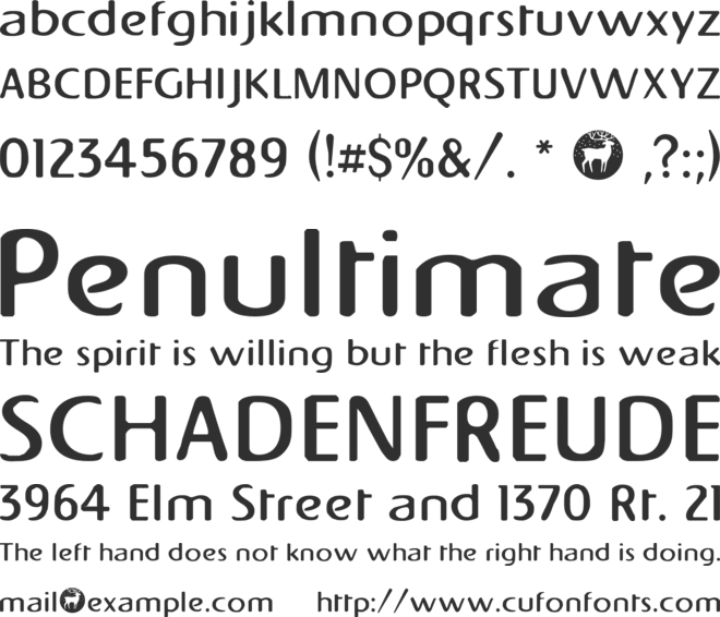 Napapiiri font preview