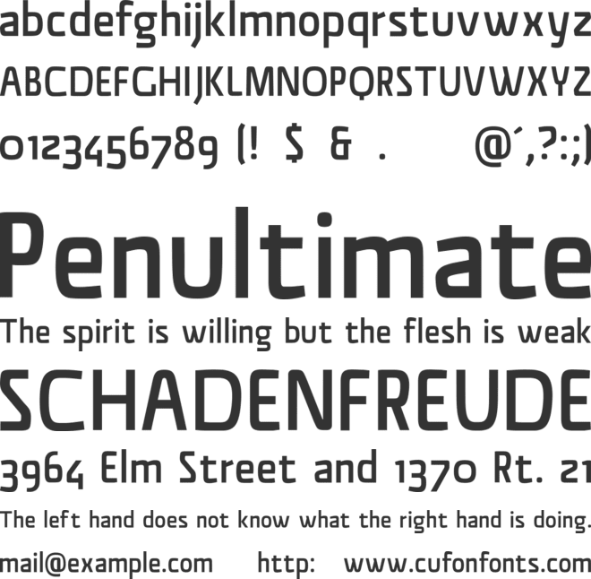 Material Sans font preview