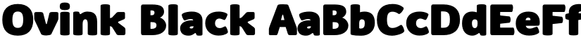 Ovink Black font