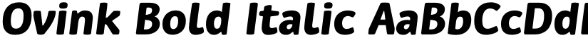Ovink Bold Italic font