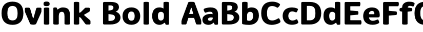 Ovink Bold font