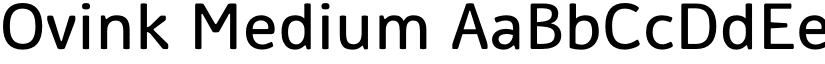 Ovink Medium font