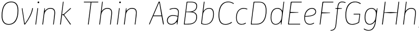 Ovink Thin font
