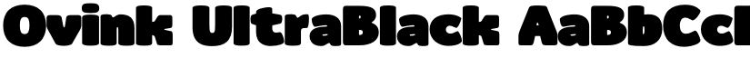 Ovink UltraBlack font