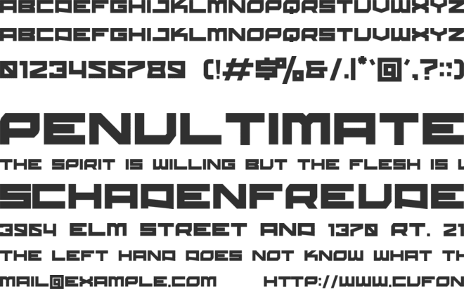 maenes font preview