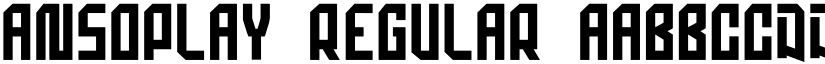ansoplay Regular font