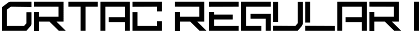 ortac Regular font