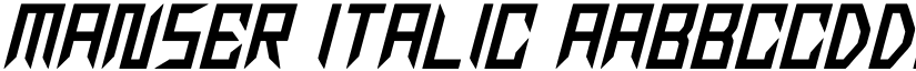 manser Italic font