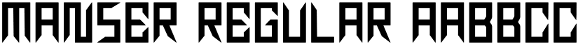 manser Regular font