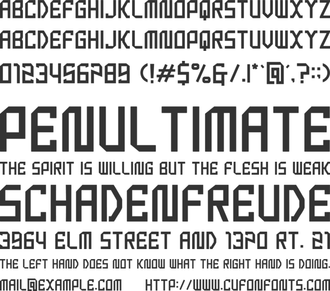 campas font preview