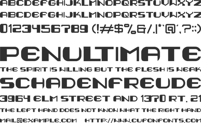 geoger font preview