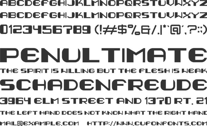 geoger font preview