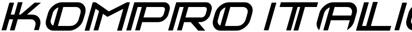 kompro Italic font