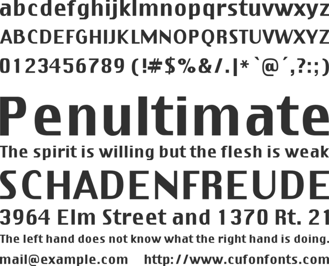 Virtue font preview