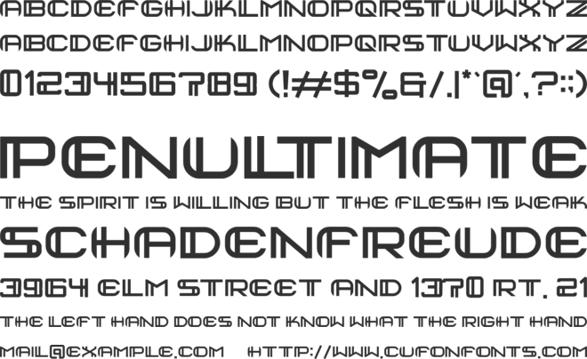 kompro font preview