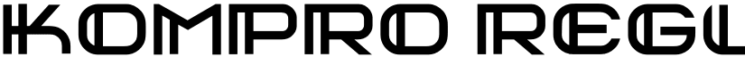 kompro Regular font