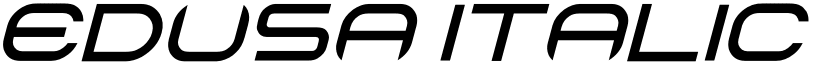 edusa Italic font