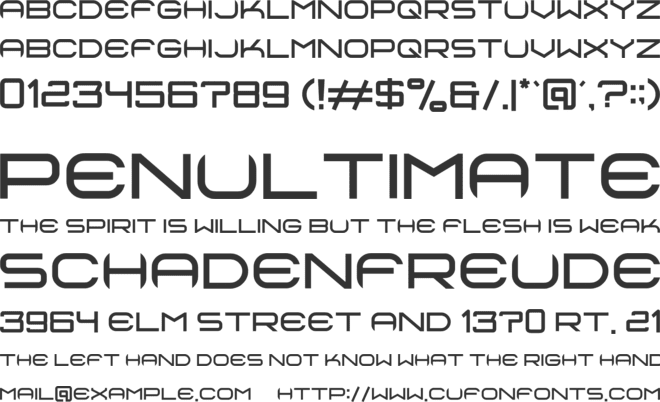 edusa font preview