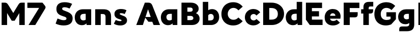 M7 Sans font