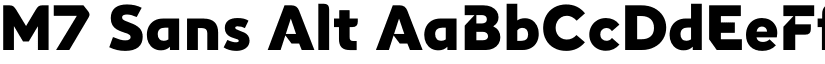M7 Sans Alt font