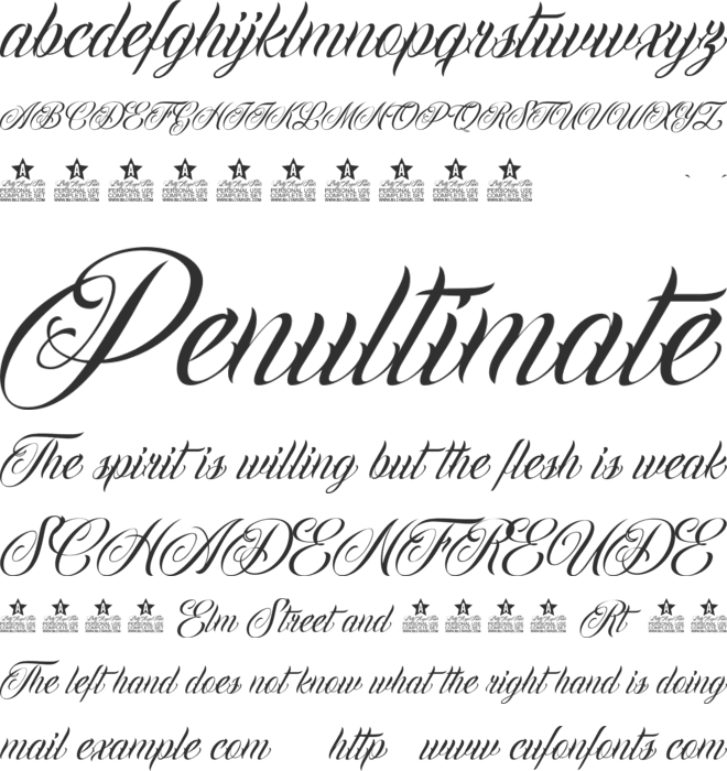 Cchicanos Personal Use font preview