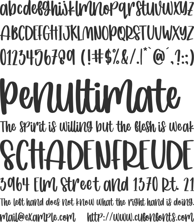 Christmas Cookies font preview