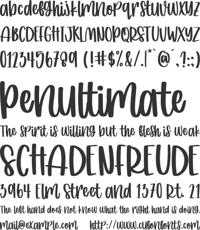 Christmas Cookies font preview