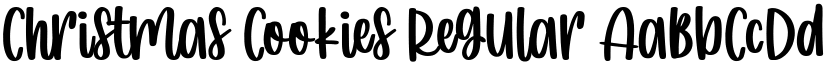 Christmas Cookies Regular font