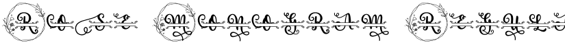 Rose Monogram Regular font
