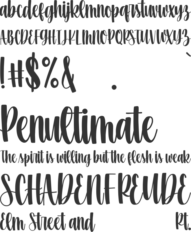 bestmother font preview