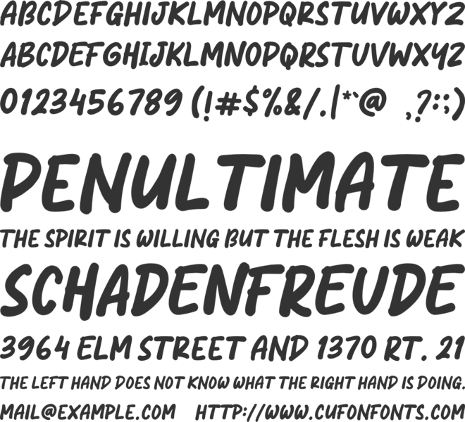 Nasi Goreng font preview