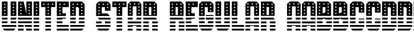 UNITED STAR Regular font