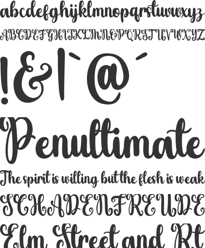 ButterSandwich font preview