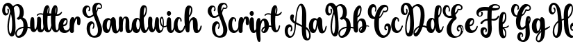 ButterSandwich Script font