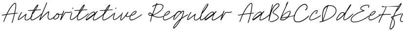 Authoritative Regular font