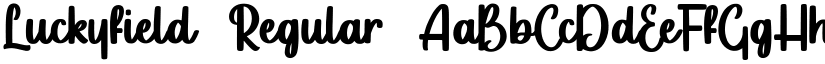 Luckyfield Regular font