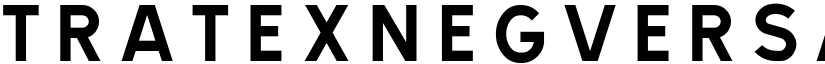 TRATEXNEGVERSAL NEGVERSAL font