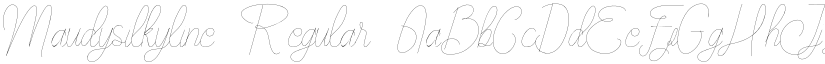 Maudy_silky_line Regular font