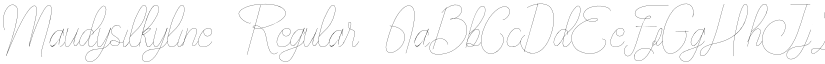 Maudy_silky_line font download